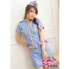 After Hours Sky Blue Stewardess Costumes