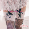 Lace Up Top with Diamond Net Thigh Highs