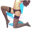 Spandex Floral Thigh Highs with Elastic Top
